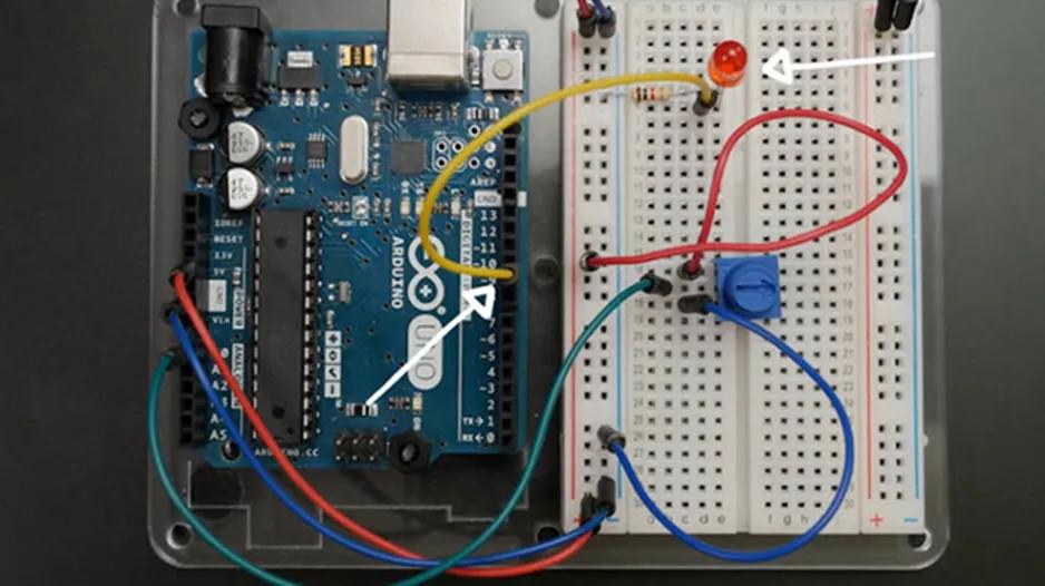 arduino输入上拉什么意思_Arduino模拟输入电位计教程_Arduino数字输入实现