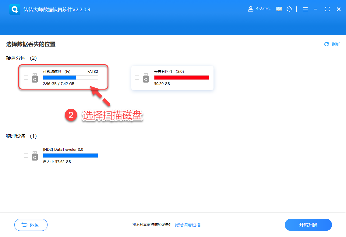 U盘文件误删恢复步骤_使用硬盘过程中提示格式化_U盘数据丢失恢复方法