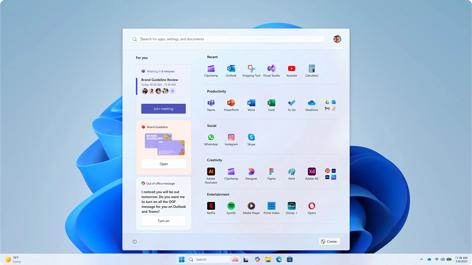 WhatsApp_Windows 11 开始菜单设计_Windows 11 个性化开始菜单