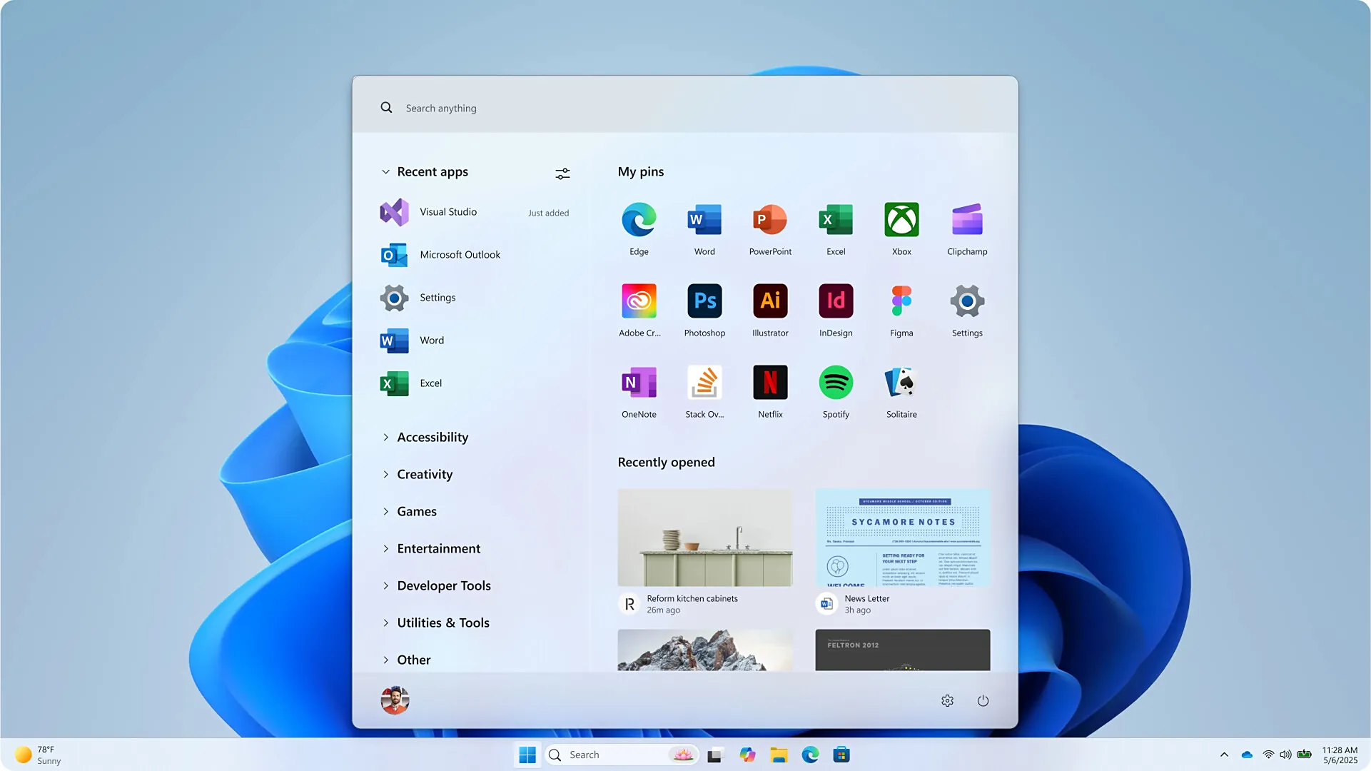 Windows 11 个性化开始菜单_Windows 11 开始菜单设计_WhatsApp