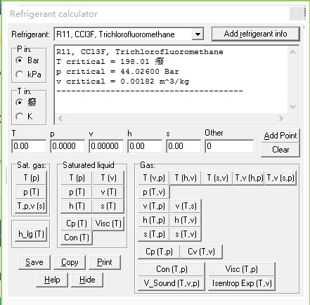  制冷剂饱和温度计算 _Refrigerant calculator 制冷剂状态查询工具 _制冷剂物性查询软件手机