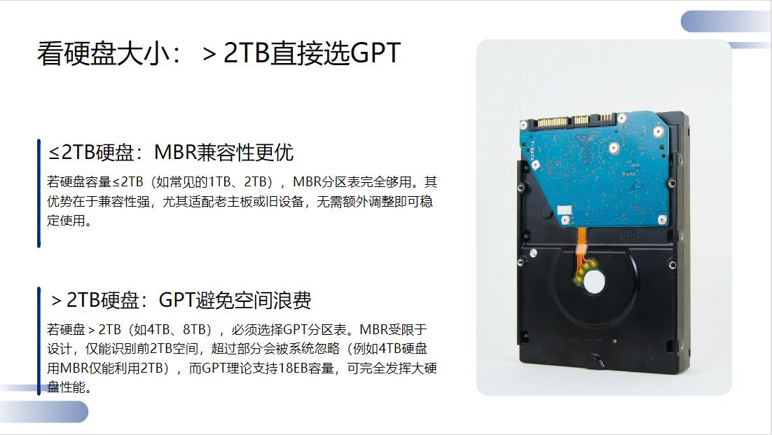 硬盘分区表GPT与MBR区别_SSD分区表选择MBR还是GPT_硬盘分区软件哪个好