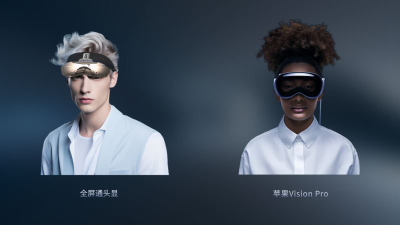 WhatsApp_未来全屏通头显_全屏通头显苹果Vision Pro对比