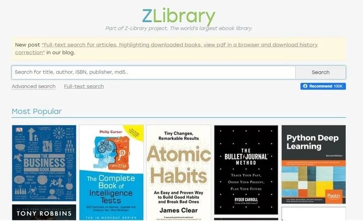 可以下载电子书的网站_Z-Library 影子图书馆 盗版电子书